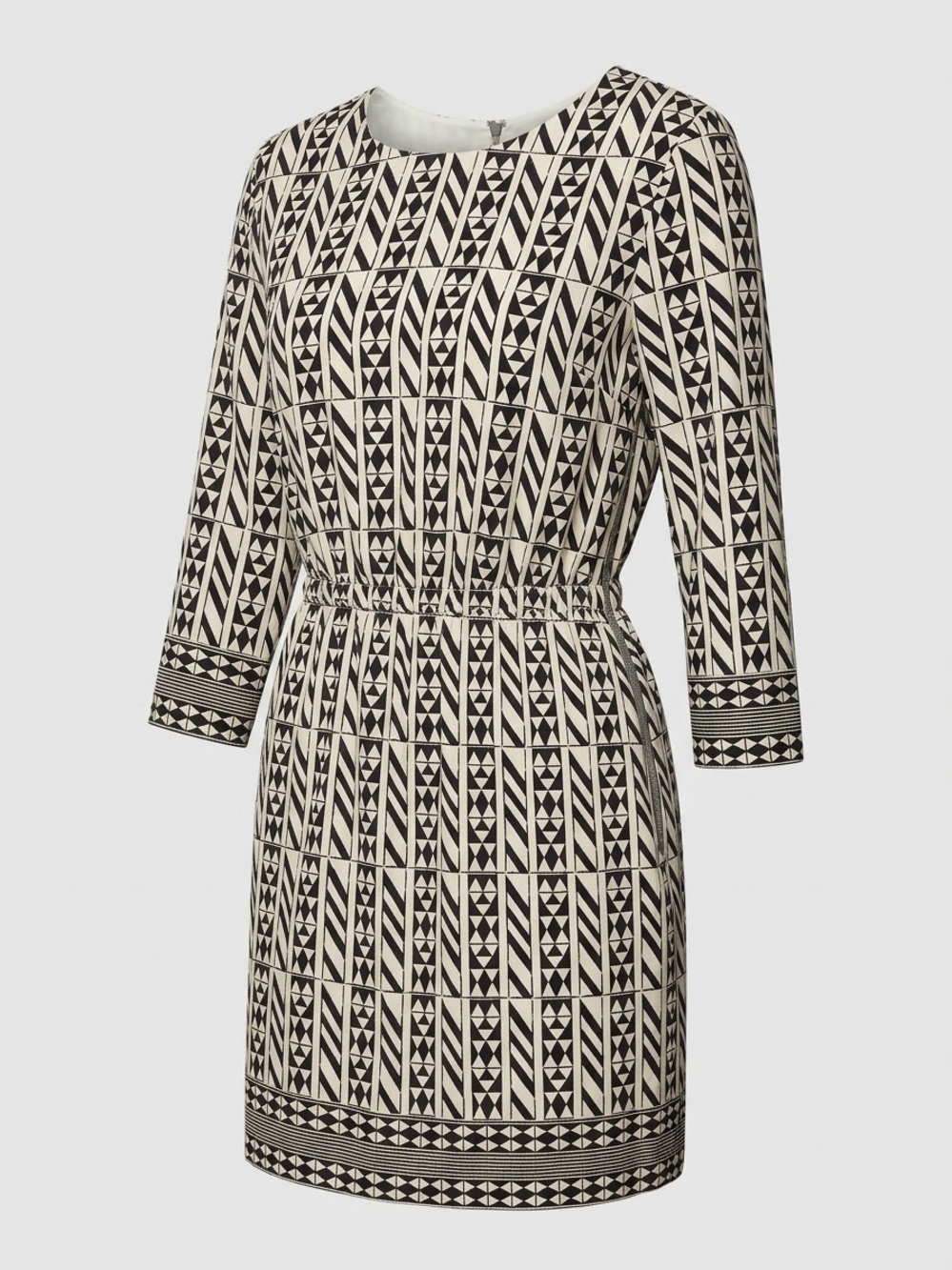 Madewell Black and White Geometric Mini Dress